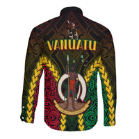 Vanuatu Indigenous Long Sleeve Button Shirt Proud To Be Ni Vanuatu Polynesian Pattern LT13 - Wonder Print Shop