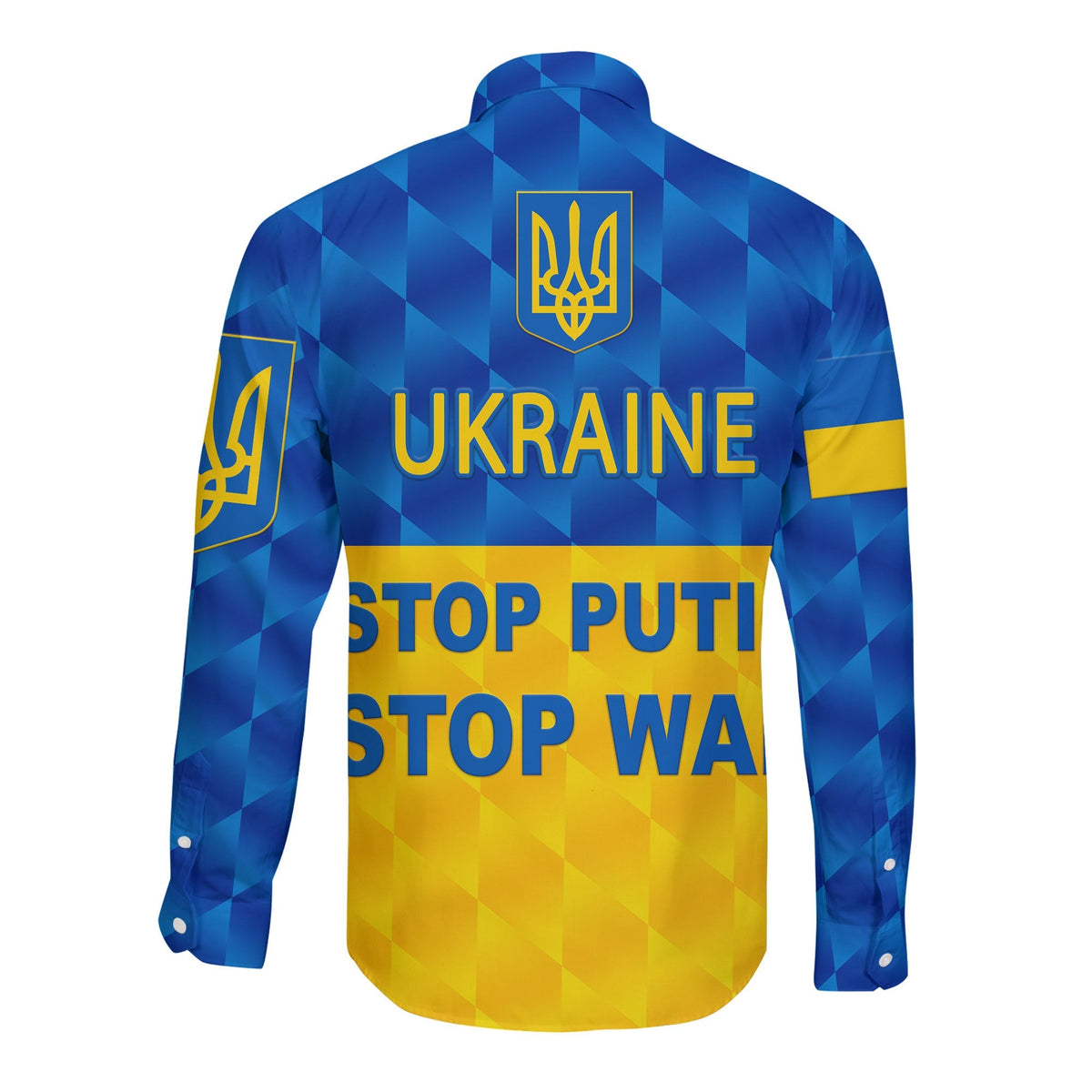 Ukraine Hawaii Long Sleeve Button Shirt 2022 Special Vibes LT8 - Wonder Print Shop