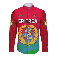 Eritrea Long Sleeve Button Shirt Eritrean Independence Day LT13 - Wonder Print Shop