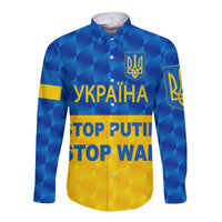 Ukraine Hawaii Long Sleeve Button Shirt 2022 Special Vibes LT8 - Wonder Print Shop