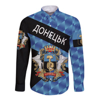 Ukraine Donetsk Hawaii Long Sleeve Button Shirt Sporty Style LT8 - Wonder Print Shop