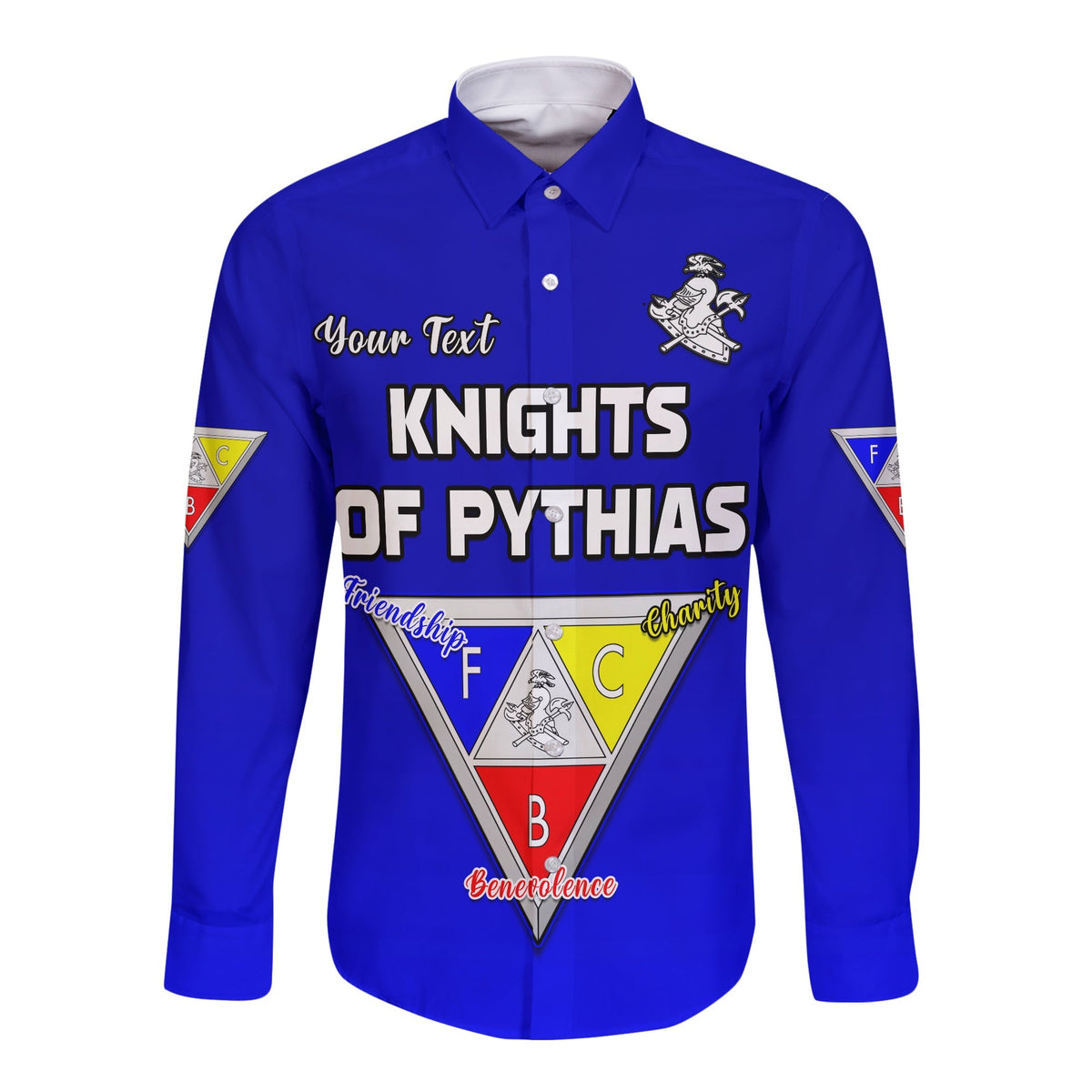 (Custom Personalise) Knights of Pythias Long Sleeve Button Shirt Since 1864 Original Style LT13 - Wonder Print Shop