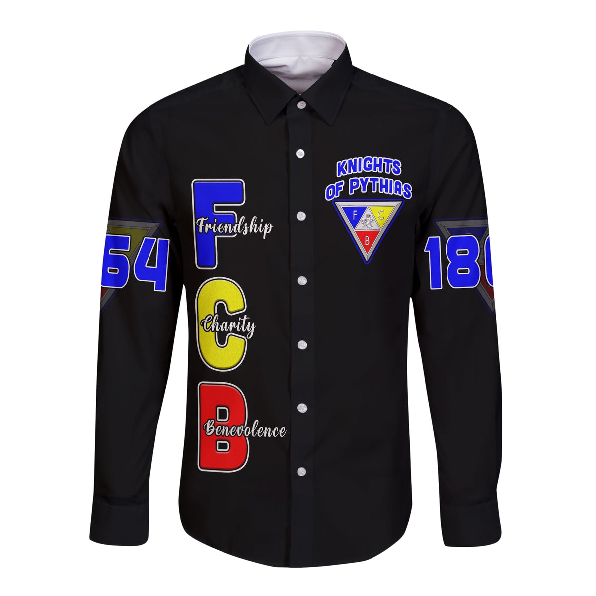 (Custom Personalise) Knights of Pythias Long Sleeve Button Shirt Since 1864 Simple Style LT13 - Wonder Print Shop
