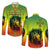 Ethiopia Long Sleeve Button Shirt Cross Mix Lion Colorful Style - Wonder Print Shop