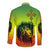 Ethiopia Long Sleeve Button Shirt Cross Mix Lion Colorful Style - Wonder Print Shop