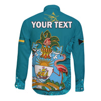 (Custom Personalised) Bahamas Independence Day Long Sleeve Button Shirt Blue Marlin Since 1973 Style - Wonder Print Shop