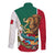 Mexico Long Sleeve Button Shirt Mexican Aztec Pattern - Wonder Print Shop