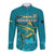 (Custom Personalised) Bahamas Independence Day Long Sleeve Button Shirt Blue Marlin Since 1973 Style - Wonder Print Shop
