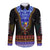 Cameroon Long Sleeve Button Shirt Atoghu Pattern Black Style - Wonder Print Shop