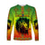 (Custom Personalised) Ethiopia Long Sleeve Shirt Cross Mix Lion Colorful Style - Wonder Print Shop