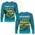 (Custom Personalised) Bahamas Long Sleeve Shirt Bahamian Blue Marlin Merry Christmas - Wonder Print Shop
