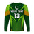 (Custom Text and Number) Pakistan Cricket Long Sleeve Shirt Green Shaheens Champion LT13 - Wonder Print Shop