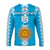 (Custom Text and Number) Argentina Football Champions Long Sleeve Shirt La Albiceleste GOAT LT13 - Wonder Print Shop