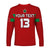 (Custom Text and Number) Morocco Football Long Sleeve Shirt Champions World Cup New History LT13 - Wonder Print Shop