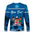 Custom Personalised Bula Fiji Day Long Sleeve Shirt Fijian Tapa with Palm Tree 52nd Anniversary LT13 - Wonder Print Shop