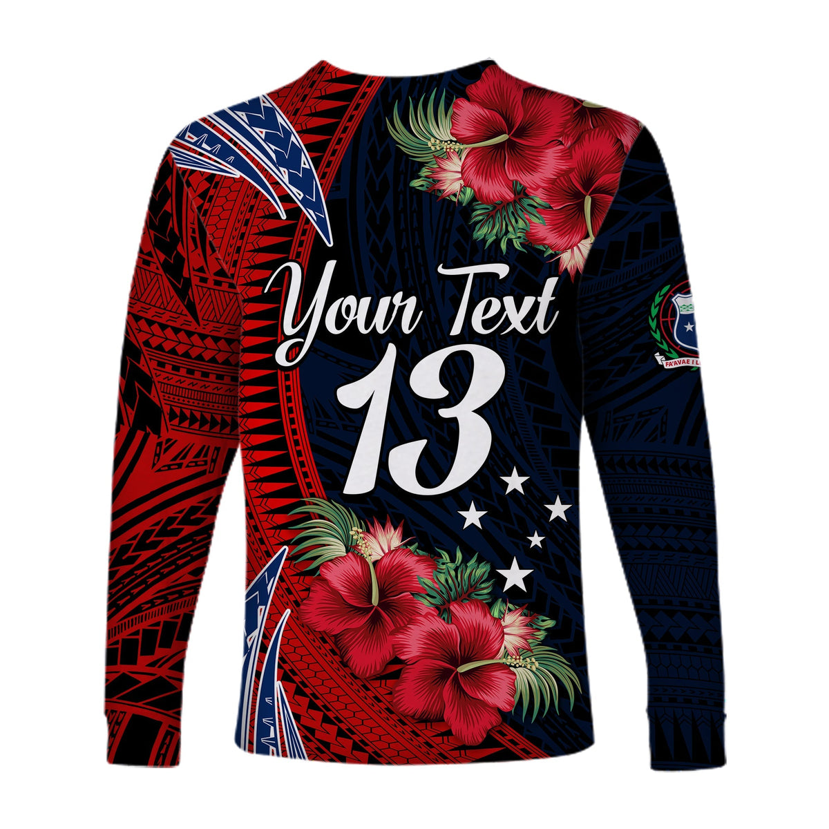 (Custom Text and Number) Samoa Fathers Day Long Sleeve Shirt Polynesian Best Dad Ever LT13 - Wonder Print Shop