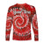 (Custom Personalised) Africa Tie Dye Long Sleeve Shirt Red Fashion LT13 - Wonder Print Shop
