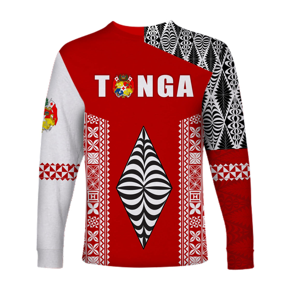 Tonga Rugby Long Sleeve Shirt Mate Ma'a Tonga LT13 - Wonder Print Shop