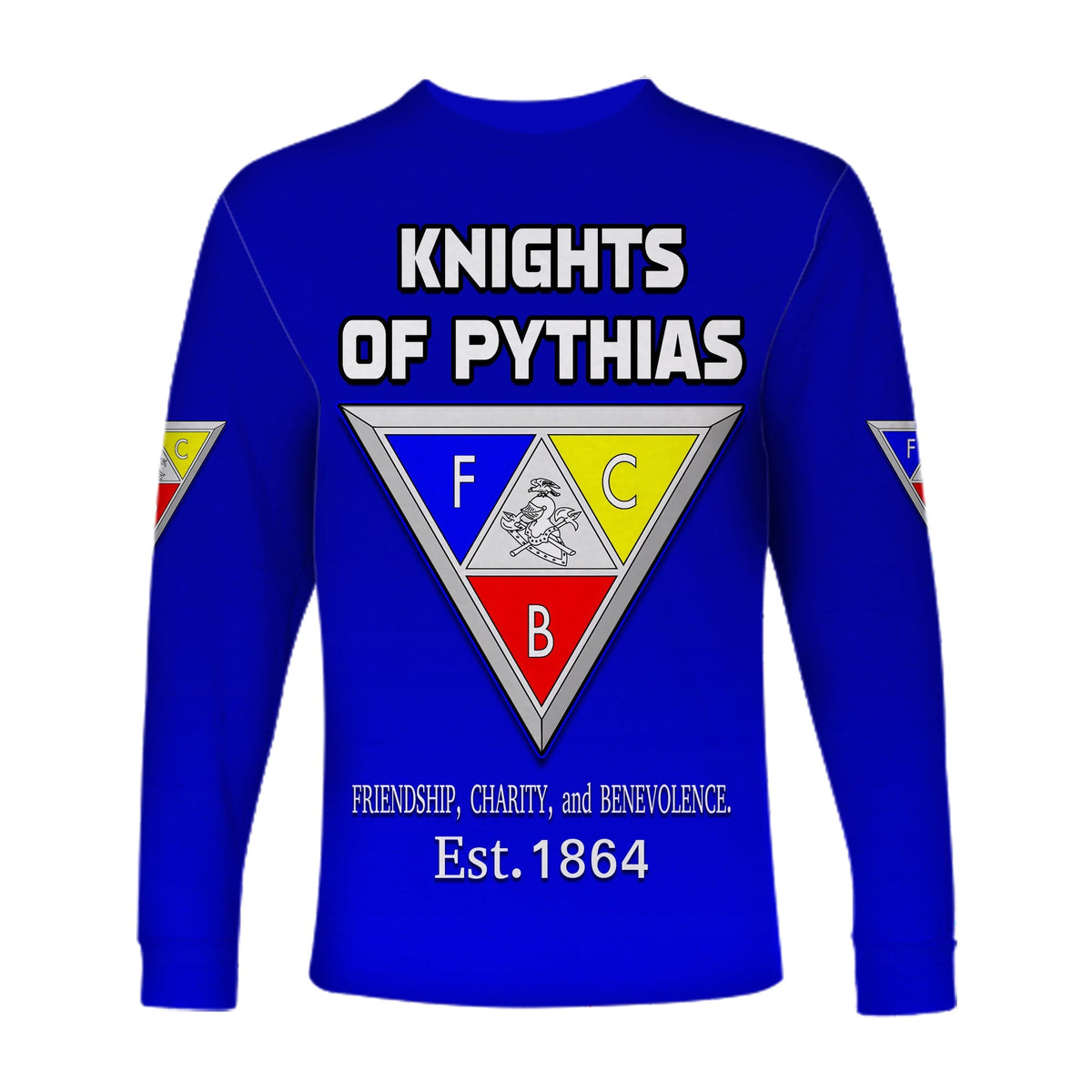 (Custom Personalise) Knights of Pythias Long Sleeve Shirt Since 1864 Original Style LT13 - Wonder Print Shop