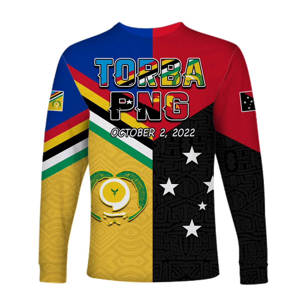 Torba PNG Day Long Sleeve Shirt 2022 Simple Polynesia LT13 - Wonder Print Shop