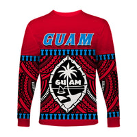 Guam Chamorro Long Sleeve Shirt Latte Stone Red Polynesian Haligi LT13 - Wonder Print Shop