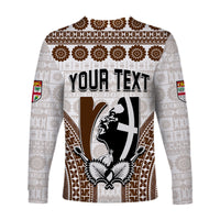 Custom Personalised Fiji Rugby Bati Long Sleeve Shirt Proud Tapa Pattern LT13 - Wonder Print Shop