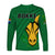 South Africa Rugby Long Sleeve Shirt Bokke Springbok With African Pattern Stronger Together - Wonder Print Shop