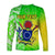 (Custom Personalised) Happy Mangaia Gospel Day Long Sleeve Shirt Cook Islands Coat Of Arms Polynesian Pattern - Wonder Print Shop