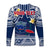 Custom Personalised Samoa Long Sleeve Shirt Samoan Plumeria Flowers Mix Polynesian Pattern - Wonder Print Shop
