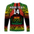 Custom Text And Number Samoa Rugby Long Sleeve Shirt Teuila Torch Ginger Gradient Style - Wonder Print Shop