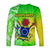 Happy Mangaia Gospel Day Long Sleeve Shirt Cook Islands Coat of Arms Polynesian Pattern - Wonder Print Shop