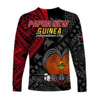 Papua New Guinea Long Sleeve Shirt Raggiana Birds Of Paradise Happy 47th Independence Day LT13 - Wonder Print Shop
