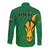 South Africa Rugby Long Sleeve Button Shirt Bokke Springbok With African Pattern Stronger Together - Wonder Print Shop
