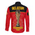Belgium Football 2022 Long Sleeve Button Shirt De Rode Duivels Sporty Style - Wonder Print Shop