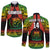 Custom Text And Number Samoa Rugby Long Sleeve Button Shirt Teuila Torch Ginger Gradient Style - Wonder Print Shop