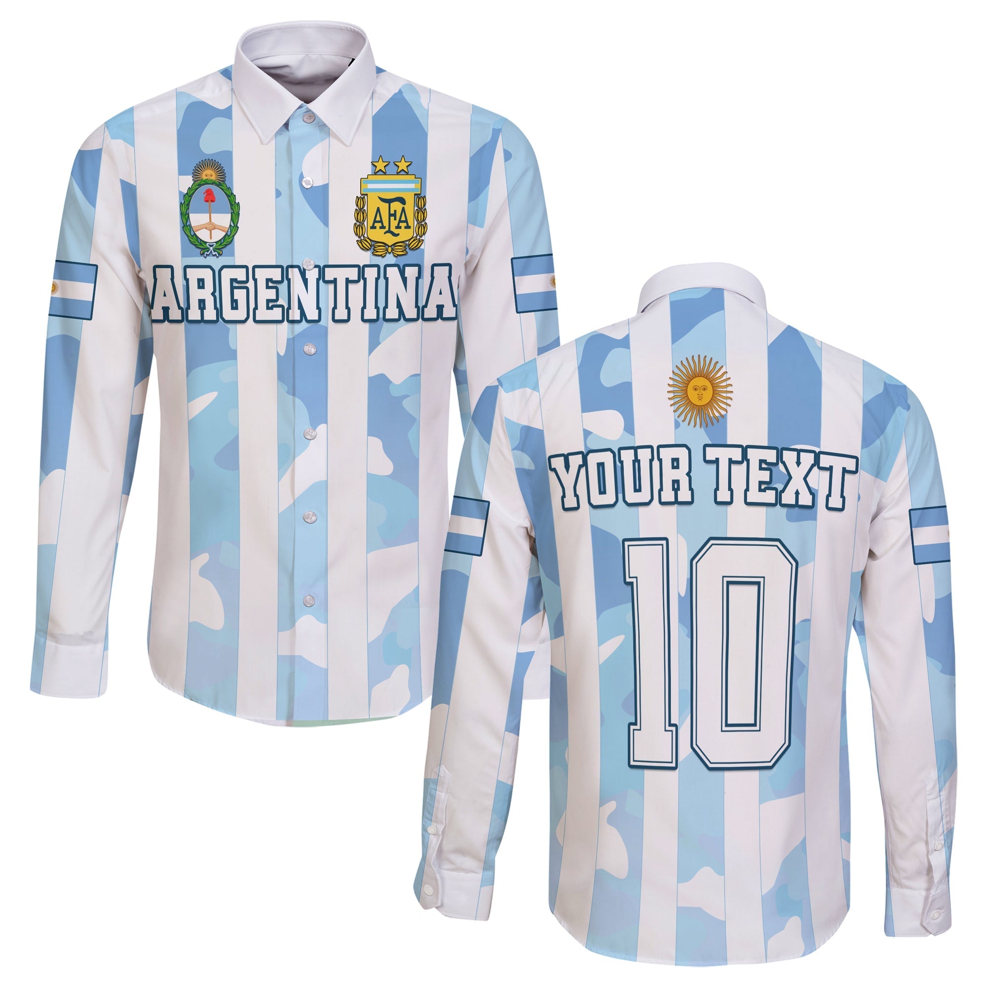 custom-personalised-argentina-football-long-sleeve-button-shirt-afa-champions-2022-sporty-style