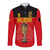 (Custom Text And Number) Belgium Football 2022 Long Sleeve Button Shirt De Rode Duivels Sporty Style - Wonder Print Shop