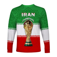 Iran Football Long Sleeve Shirt Team Melli Champions World Cup 2022 - Wonder Print Shop