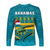 Bahamas Long Sleeve Shirt Bahamian Blue Marlin Merry Christmas - Wonder Print Shop
