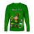 (Custom Personalised) Ireland Long Sleeve Shirt Saint Patricks Day Happy Leprechaun And Shamrock - Wonder Print Shop