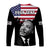 (Custom Personalised) United States Long Sleeve Shirt United States Happy MLK Day Flag Grunge Style - Wonder Print Shop