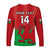 (Custom Text And Number) Wales Football Long Sleeve Shirt World Cup 2022 Come On Cymru Yma O Hyd - Wonder Print Shop