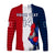 (Custom Text And Number) France Football Long Sleeve Button Shirt Les Bleus Champions World Cup 2022 - Wonder Print Shop