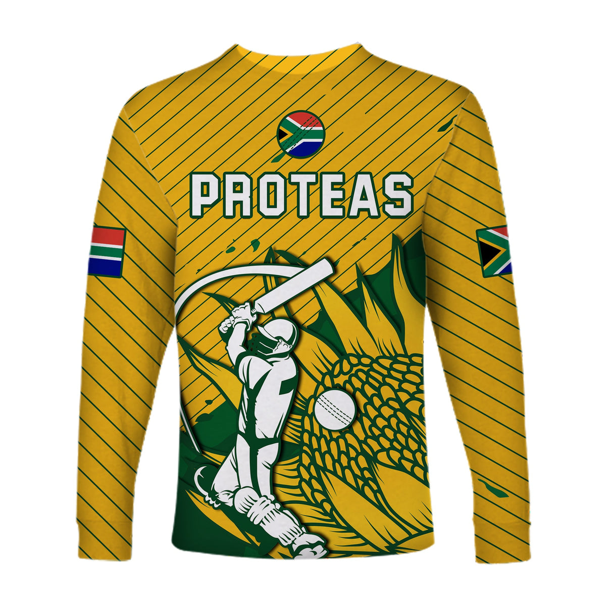 South Africa Cricket Long Sleeve Shirt Go Proteas Unique Style - Wonder Print Shop