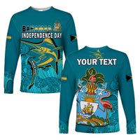 (Custom Personalised) Bahamas Independence Day Long Sleeve Shirt Blue Marlin Since 1973 Style - Wonder Print Shop