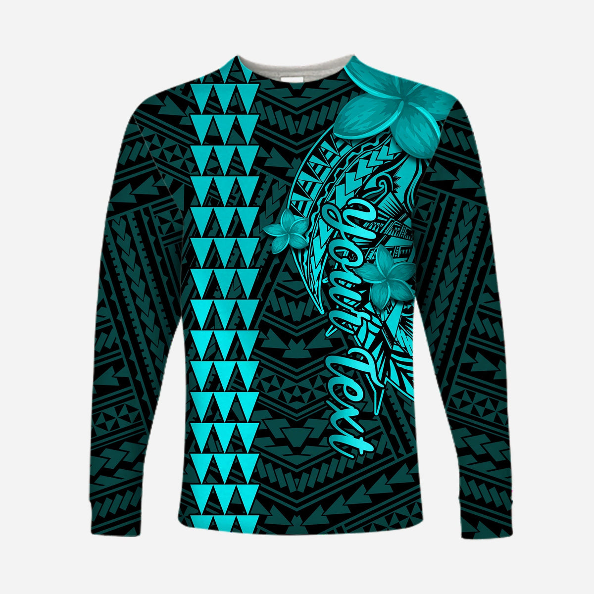 Custom Personalised Hawaii Long Sleeve Shirt Kakau Kanaka Maoli Combine Polynesian Shark Ver.04 - Wonder Print Shop