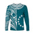 custom-text-and-number-cook-islands-tatau-long-sleeve-shirt-symbolize-passion-stars-version-blue