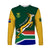 South Africa Rugby Long Sleeve Shirt Springboks Champion Bokke African Pattern Go Bokke LT13 - Wonder Print Shop