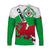 (Custom Text And Number) Wales Football Long Sleeve Shirt Come On Welsh Dragons With Celtic Knot Pattern - Wonder Print Shop