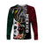 Mexico Long Sleeve Shirt Mexican Skull Eagle With Angry Snake - Wonder Print Shop